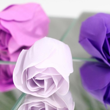Soap roses, colored shades, set of 12 pcs.-2