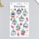 Decorative sticker Room Decor "New Year's toys 1" 14x25 cm