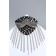 Brooch "Epipol" chains, white-black color in silver