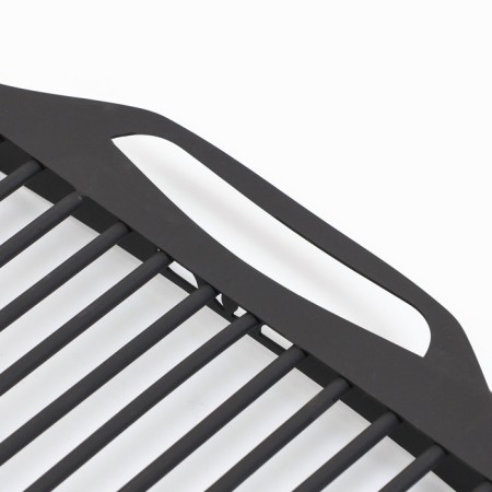 Ground grill "Lotus", thickness of rods 8 mm, handle steel 2 mm, 48 x 38 cm-3