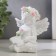 Polystone souvenir "Snowty angel in a wreath of roses" MIX 8.8x8.3x5.2 cm