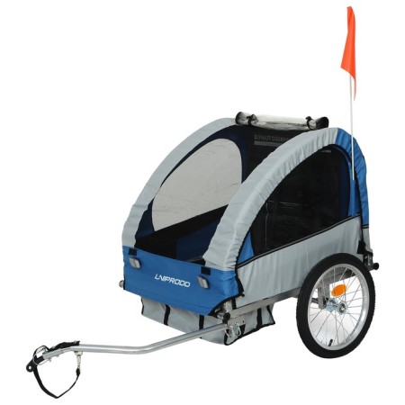 Bicycle trunk, blue-gray color-1