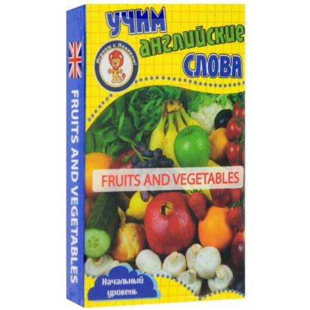 Fruits and vegetables. Learning English words