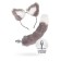 Anal sleeve with a tail and Metal by toyfa, metal, silver, 44.4 cm