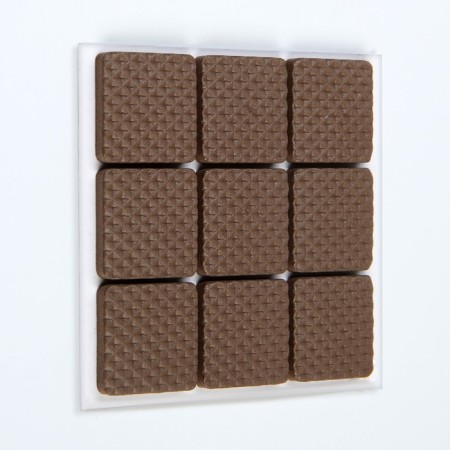 Laying furniture square tundra, size 25 x 25 mm, 18 pcs., Polymer, brown-2