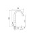Kitchen mixer "RMS" SUS124GY-016F, flexible spout, single-leaf, gray/satin
