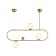 Suspension "Calle", size 90x90 cm, 3x7W, E14, LED, 4000K