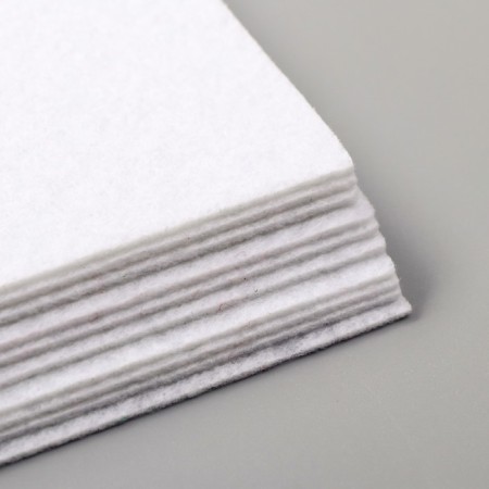 Hard felt 1 mm 20x30 cm white-2