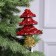 Figure from Mishura "Red Christmas tree" 17x13 cm, 10 LED, AG10x3 (in the Complex), T/white