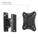 Kromax Corbel-1 bracket, for TV, fixed, 10-34 ", 68 mm from the wall, black