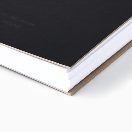 Sketchbook in a solid cover, on the crest A5 80 sheets "minimalism"-1