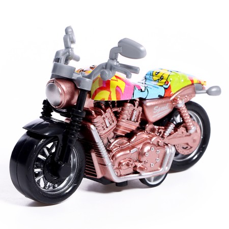Metallic motorcycle "Chopper", color mix-6