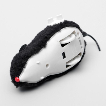 Cavaling fur mouse, 12 cm, black-3