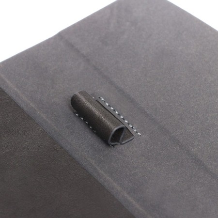 Deliciper of Leduced A5, 136 SENETE sheets, covering artificial leather, magnetic strap, replaced block, gray-4