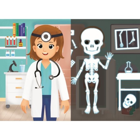 Puzzle with a flashlight "Cabinet of a doctor", 63 details-7