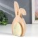 Souvenir tree, ceramics "Green Bunny" 15x3x7.4 cm