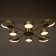 Causteen with PDU 2301/8GD LED 160W 3000-6000k gold 93x93x8 cm Bayerlux