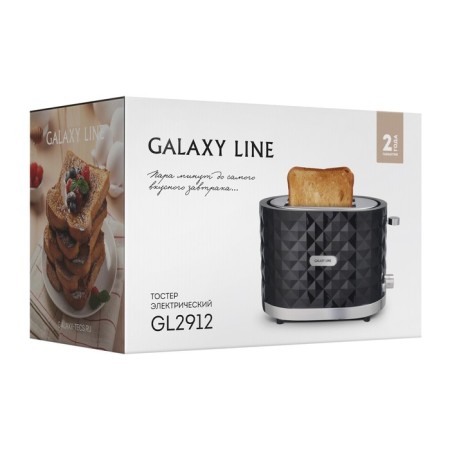Toster Galaxy GL 2912, 1200 W, 7 fry modes, 2 toasts, black-6