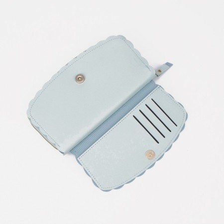 Women's wallet with lightning, blue color-4