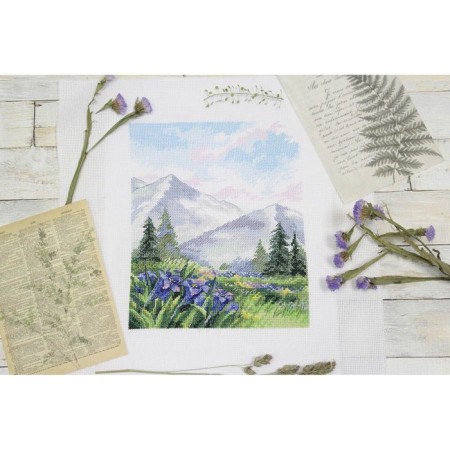 Embroidery set "Walk to the mountains" 20 × 16 cm-1