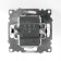 3-clavy switch (mechanism), 250V, 10A, Stekker series Catherine, silver GLS10-7108-03