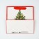 Gift New Year's laminated square “Happy New Year”, Christmas tree 22 x 22 x 11 cm, new year