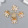 Decor for creativity metal, enamel "Skull in a white hat" 1.5x1.3 cm