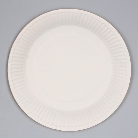Disposable paper plate "Happy Birthday" candles and garland (set 6 pcs)-5
