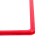 Frame made of impact -resistant plastic with rounded A4 angles, without tread, red color