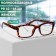 Ready glasses GA0602 (color: C2 leopard; diopter: + 3; tint: no)