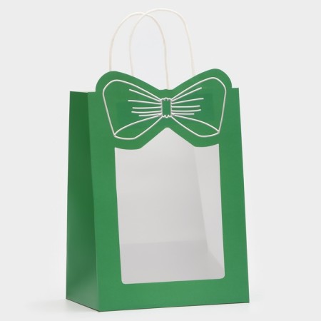 Gift package with the eye "Bant", 19 x 26 x 13 cm, green-1