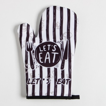 Kitchen set of "EAT" Delivery 17x17 cm, mittens 25x16 cm, 100% p/e-1