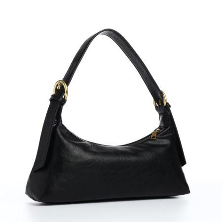 Bag Women's Baget with a zipper, black color-2