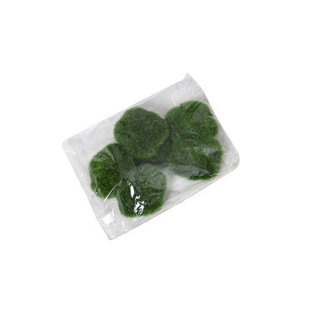 Moss artificial "stones" set 6 pcs, large, shaggy,-12