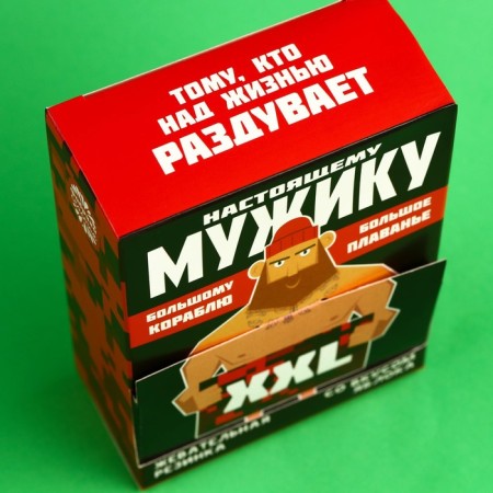 Chewing gum "man", taste: apple, 110 g.-4