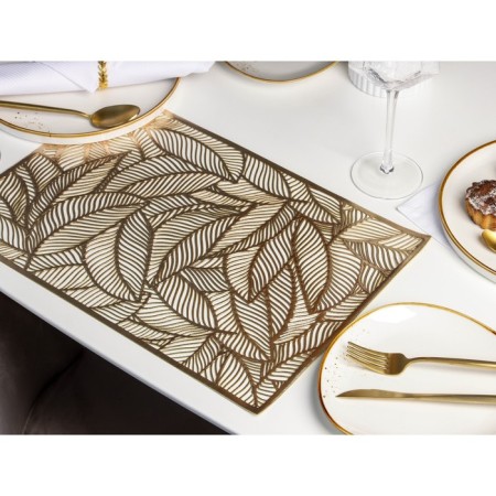 Serving napkin on the table "Listopad", 45 × 30 cm, gold color-4