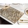 Serving napkin on the table "Listopad", 45 × 30 cm, gold color