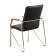 Samba eco -leather chair black, chrome paint