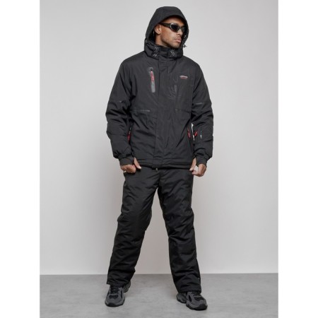 Male winter ski costume, size 56, black color-4
