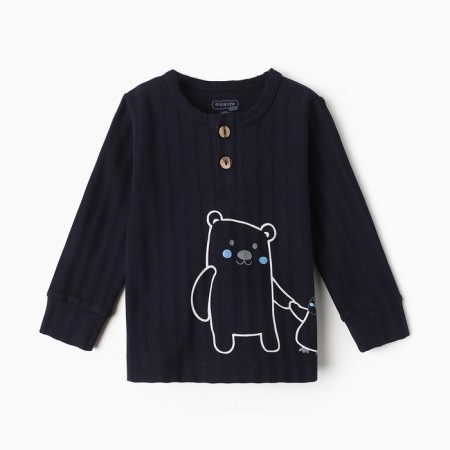 Longsliv children, dark blue color, height 86 cm