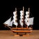Ship "In Search of Treasures", 32 × 31cm