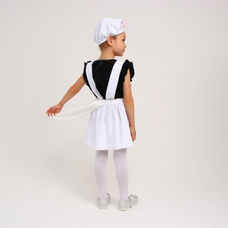 The carnival costume "Kitty white with a muzzle", plush, p. 32, height 122-128 cm-2