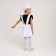 The carnival costume "Kitty white with a muzzle", plush, p. 32, height 122-128 cm