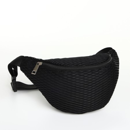 Lightning waist bag, black color