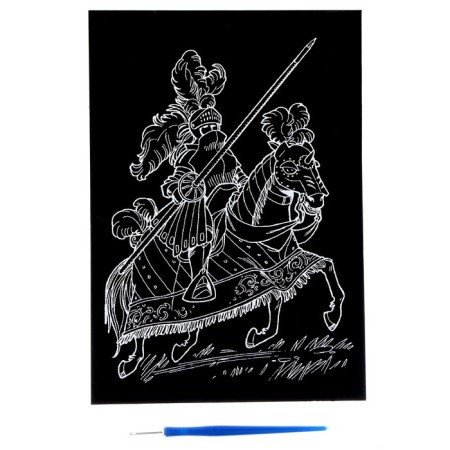 Engraving "knight" gold-1
