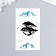 Tattoo on the body of the phosphorus "mountains and huge trees" 10.5x6 cm