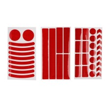 A car sticker, reflective, red, set 40 pcs