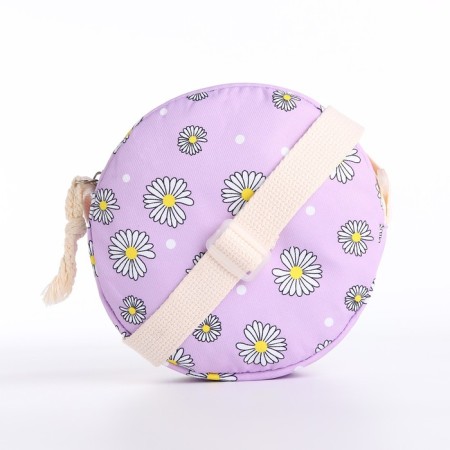 A backpack with a zipper, bag, cosmetic bag, lilac color-7