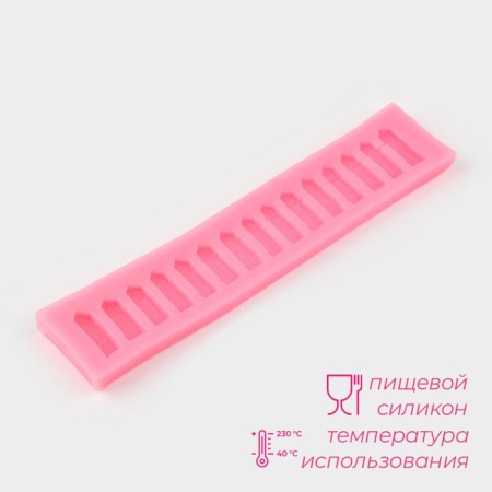 MOLD DOLAINA "FELLE", silicone, 16.5 × 3.6 × 0.8 cm, color mix-1