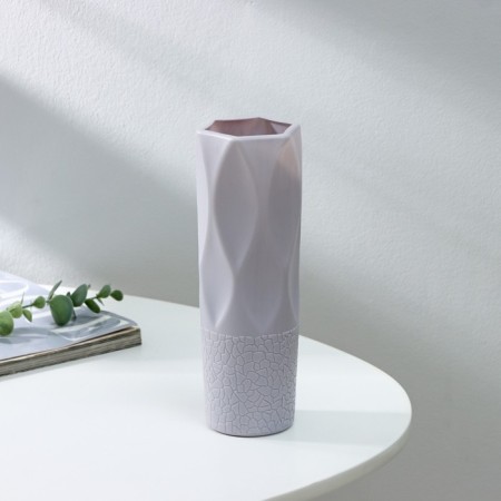 Flower Vase 7 × 7 × 21 cm, 600 ml, color mix-5